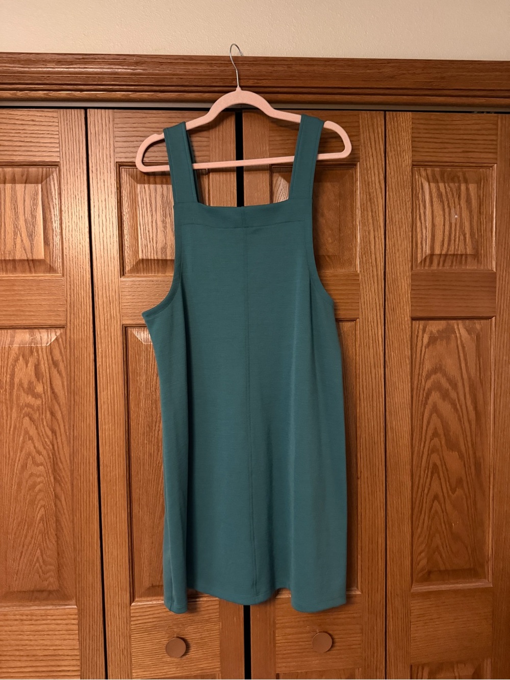 wool& Goldie pinafore dress in large, silver jade - Picture 2 of 2
